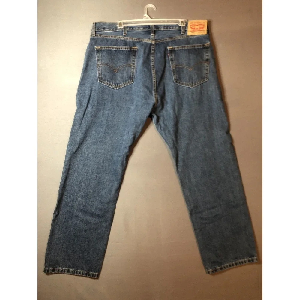 Levis 505 Regular Fit Jeans Mens 40x29 Blue Straight Leg Denim 505-4886